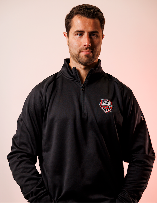 Utica Comets UA 1/2 Zip Black