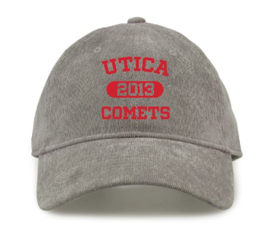 Utica Comets Gray Corduroy Hat