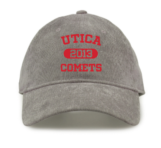 Utica Comets Gray Corduroy Hat