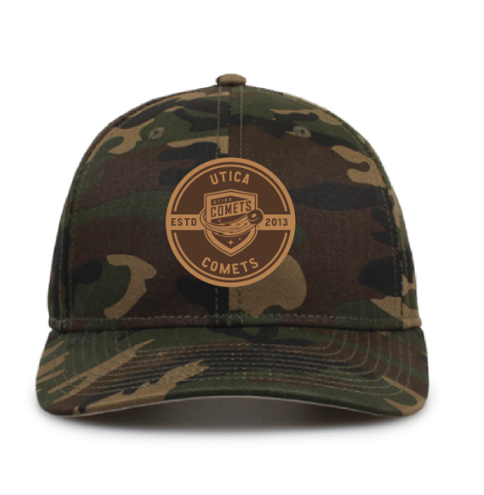 Utica Comets Patch Camo Hat
