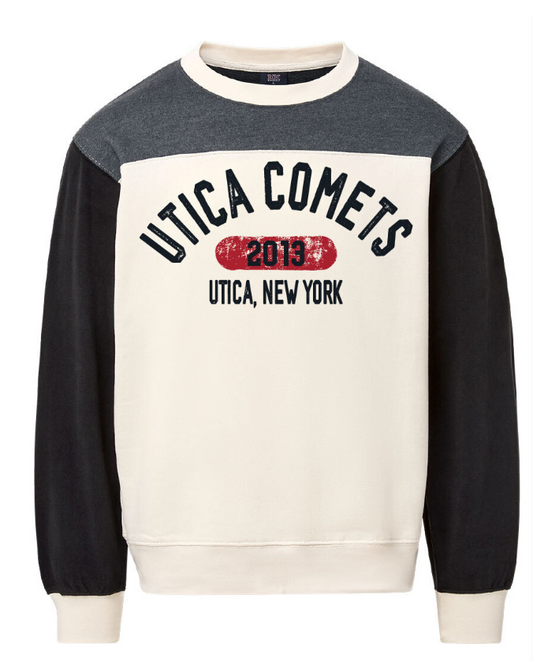 Utica Comets Charcoal Crewneck