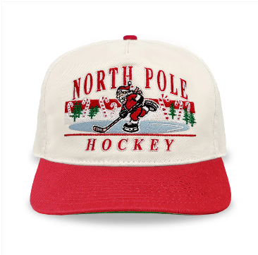 Utica Comets North Pole Celly Hat Red