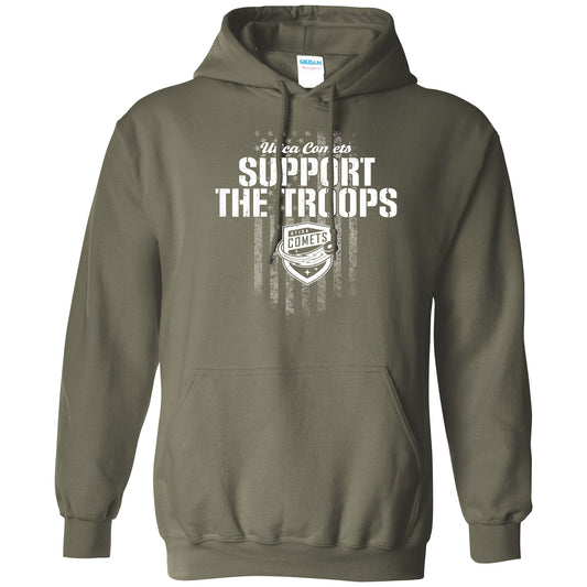 Utica Comets Green Military Sweatshirt