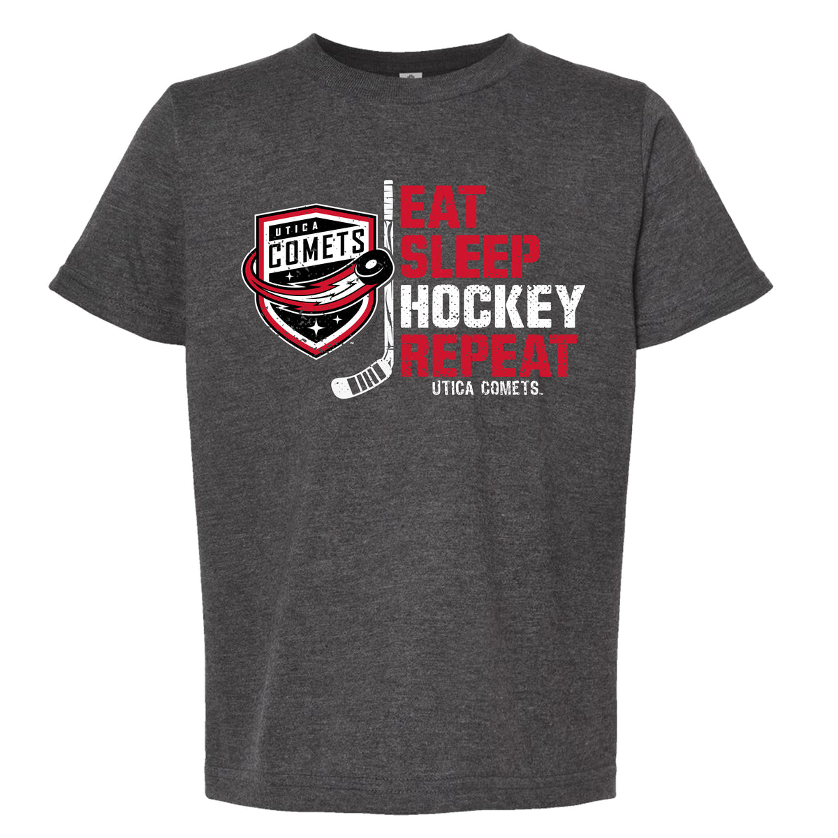 Utica Comets Youth Eat Sleep Hockey Tee Shirt