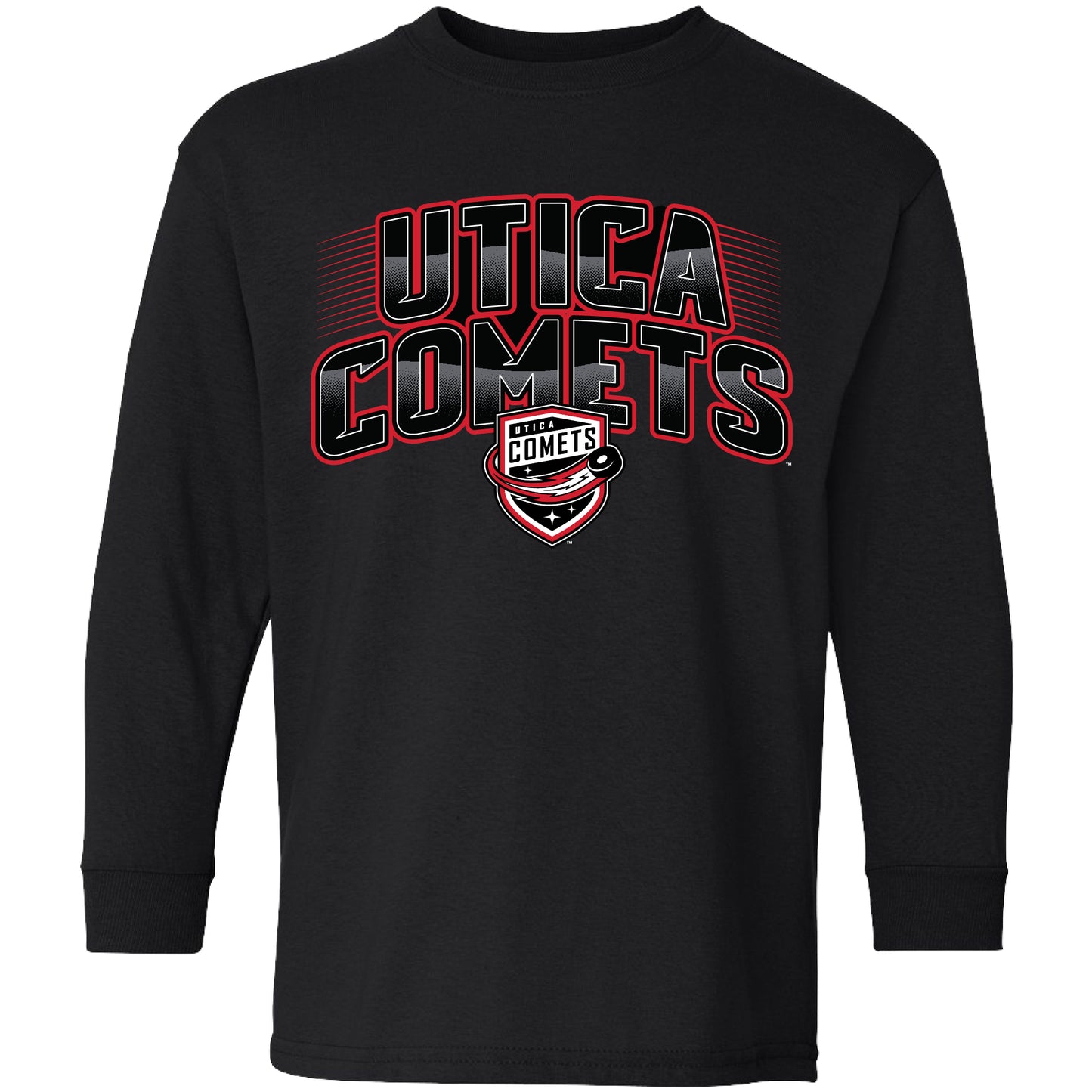 Utica Comets Youth Black Long Sleeve