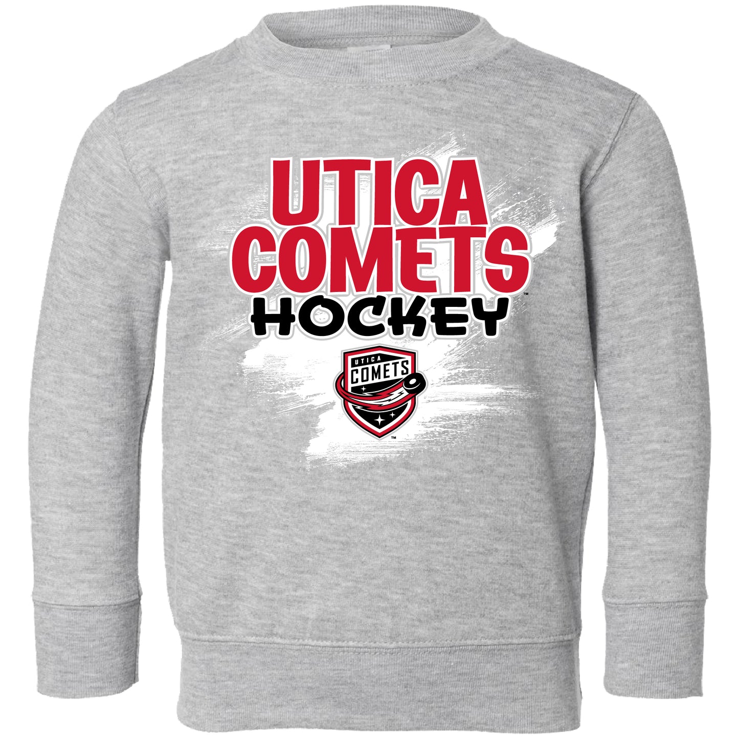 Utica Comets Toddler Grey Crewneck