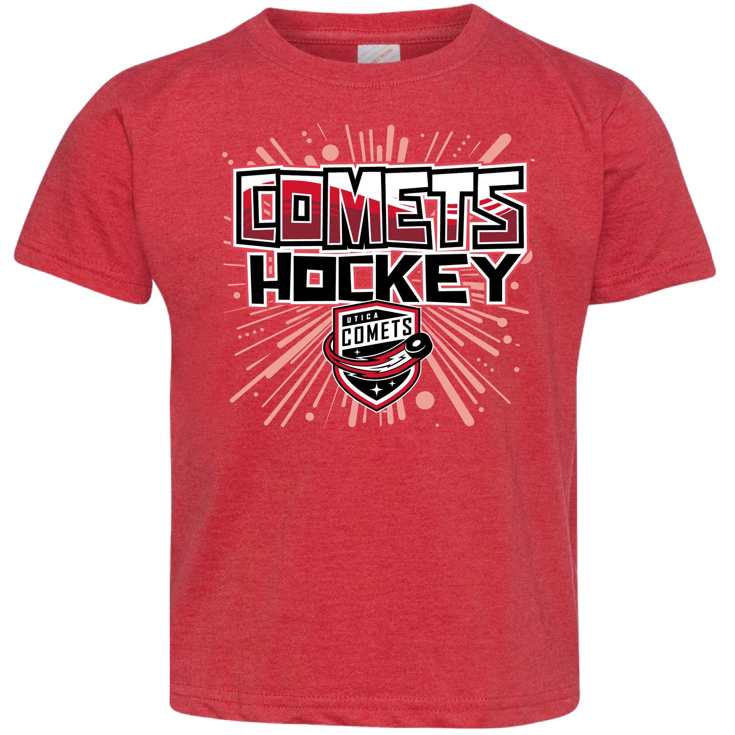 Utica Comets Red Youth Shredded Tee