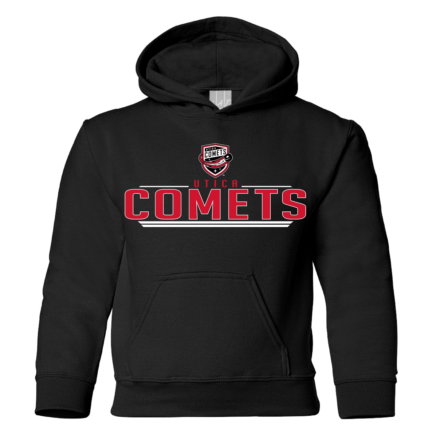 Utica Comets Youth Black Hoodie