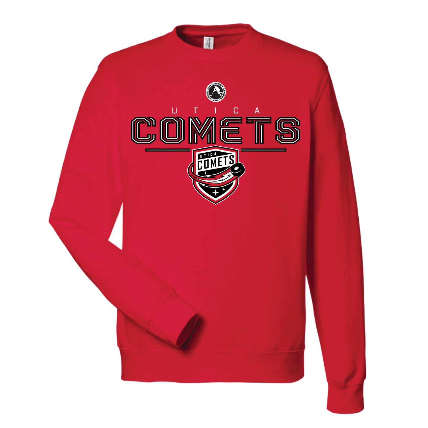 Utica Comets Fire Red Crewneck