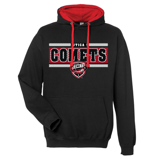 Utica Comets Black Meshness Hoodie