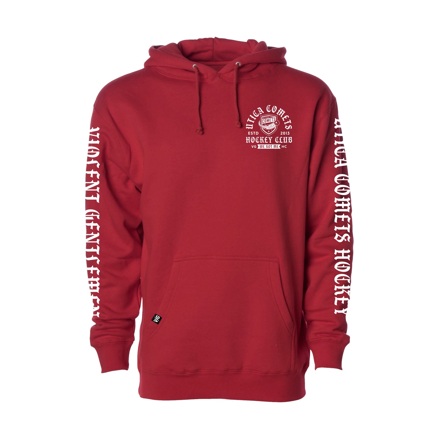 Utica Comets Violent Gentlemen Red Hoodie