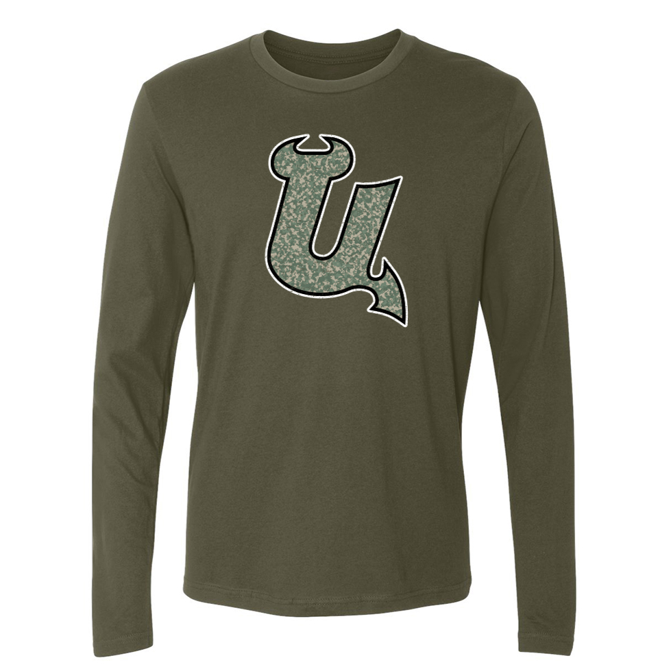 Utica Comets 108 Stitches Camo U Long Sleeve