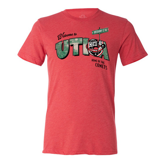 Utica Comets Men's Postcard Tee