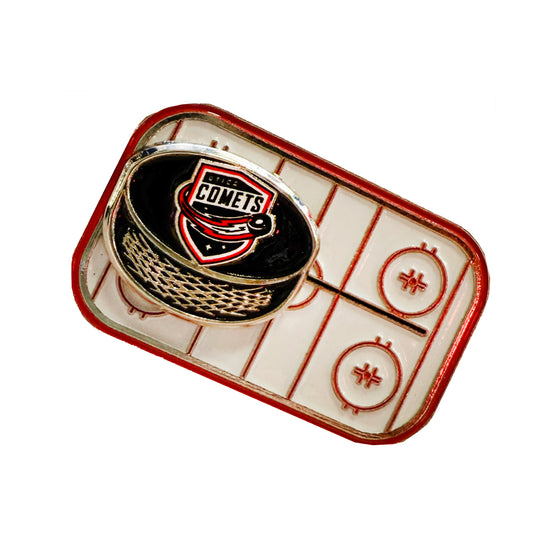 Utica Comets Slider Puck Pin