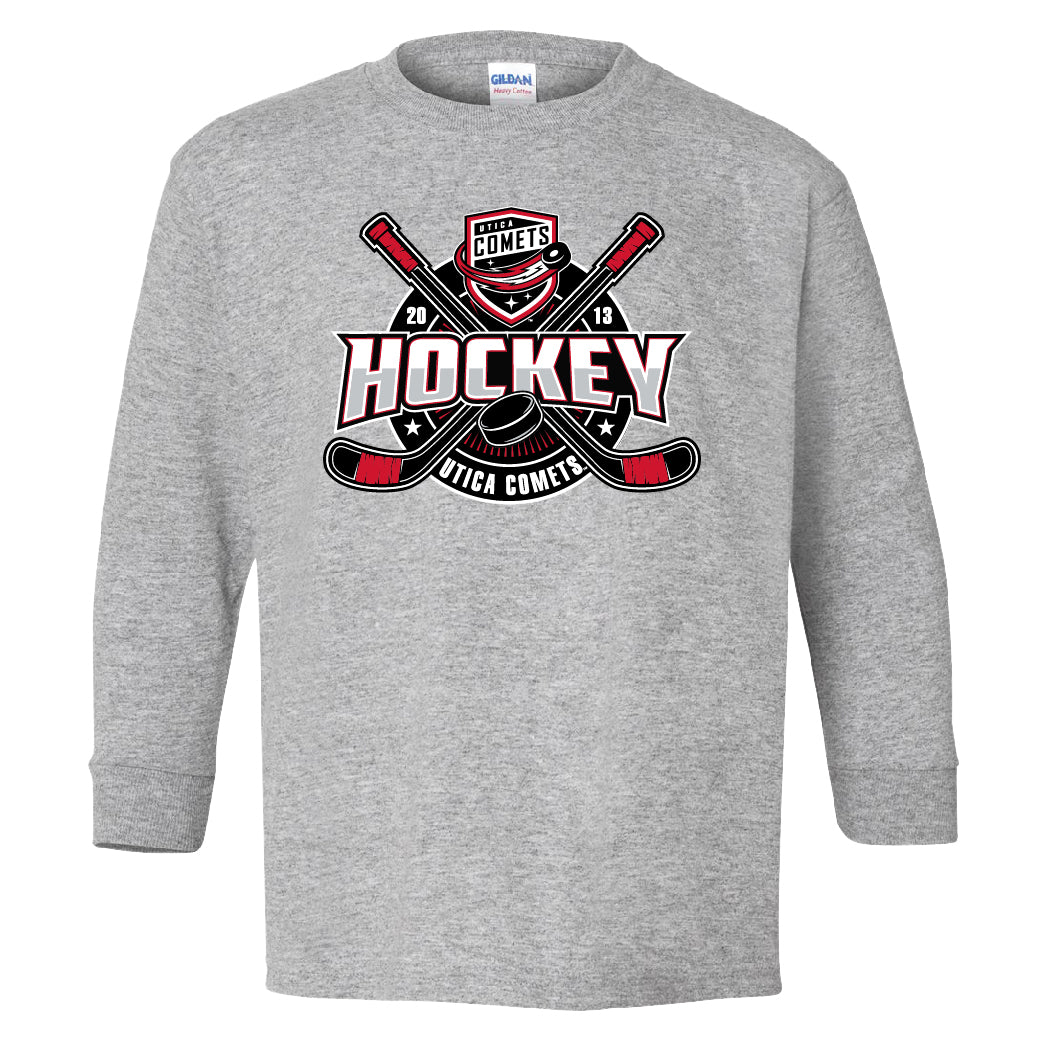 Utica Comets Grey Youth Long Sleeve